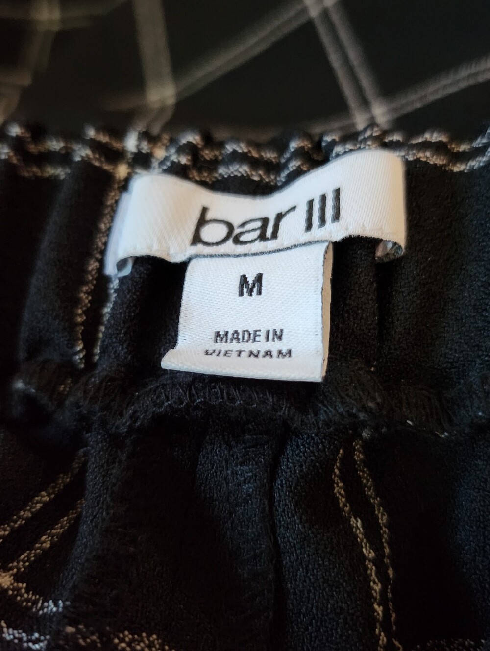 Bar III Black Windowpane Double-Breasted Blazer & Pants Suit-Size M - Picture 11 of 11